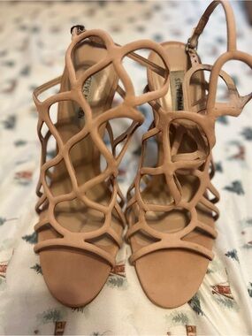 Steve Madden Blush Cage Strappy High Heel Sandals
